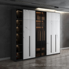 Leichte Luxusgarderobe Kombination modernes minimalistisches Schlafzimmer